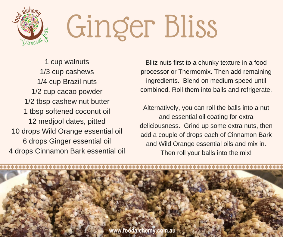 Ginger Bliss essential oil reference: Wild Orange, Ginger, Cinnamon Bark