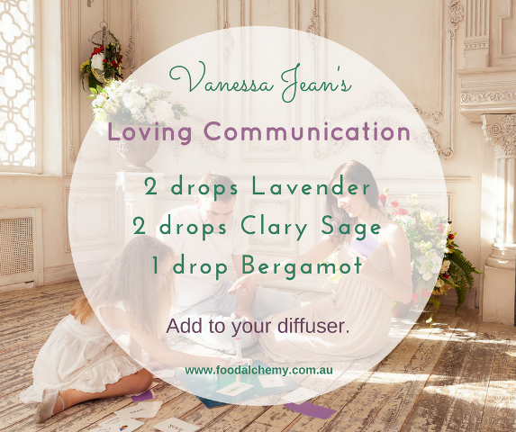 Loving Communication essential oil reference: Lavender, Clary Sage, Bergamot