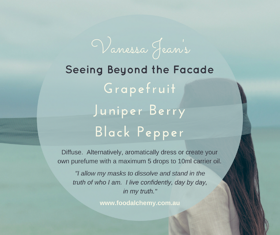 Seeing Beyond the Facade essential oil reference: Grapefruit, Juniper Berry, Black Pepper