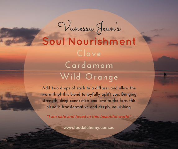 Soul Nourishment essential oil reference: Clove, Cardamom, Wild Orange