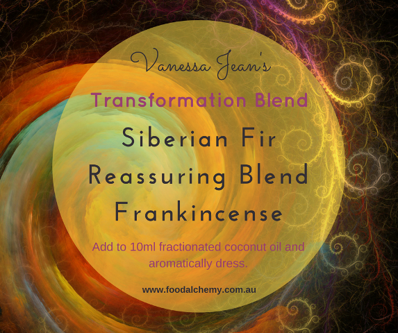 Transformation Blend essential oil reference: Siberian Fir, Reassuring Blend, Frankincense
