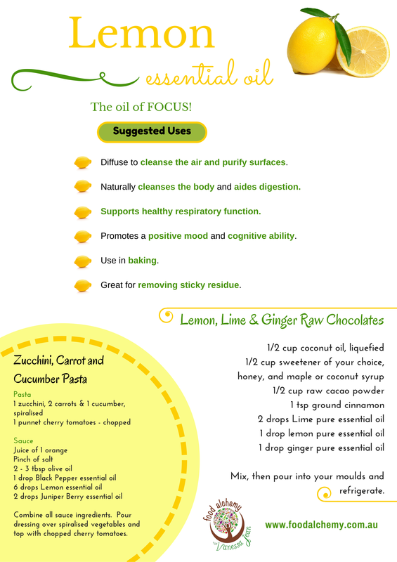 Lemon essential oil fact sheet