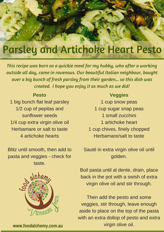 Parsley and Artichoke Heart Pesto