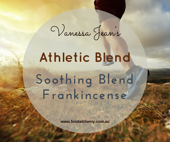 Vanessa Jean's Athletic Blend with Soothing Blend, Frankincense essential oils