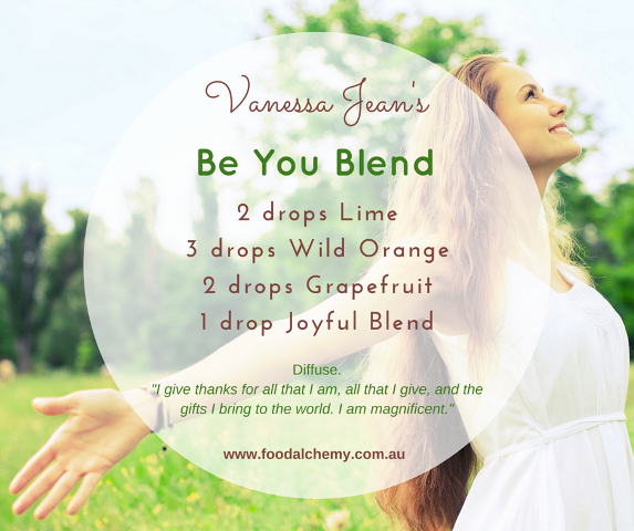 Be You Blend essential oil reference: Lime, Wild Orange, Grapefruit, Joyful Blend