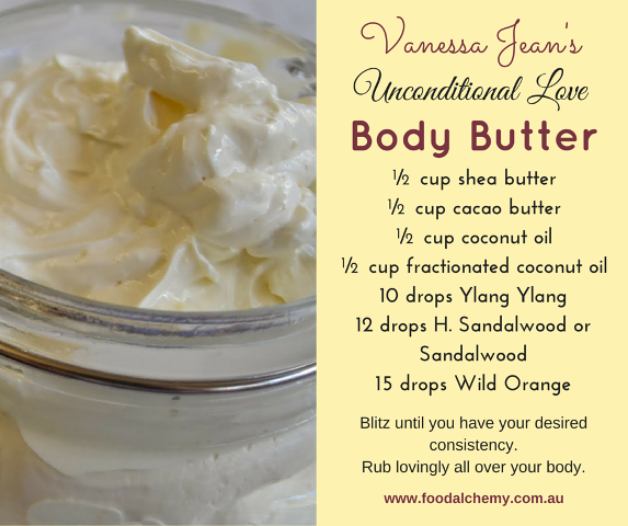 Vanessa Jean's Unconditional Love Body Butter with Ylang Ylang, Hawaiian Sandalwood, Sandalwood, Wild Orange essential oils