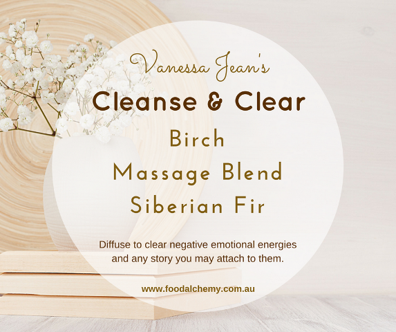 Cleanse & Clear essential oil reference: Birch, Massage Blend, Siberian Fir
