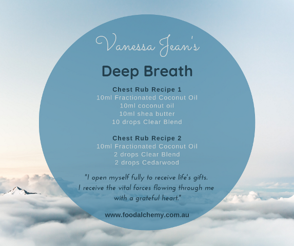 Deep Breath with Respiratory Blend (Clear Blend), Cedarwood essential oils
