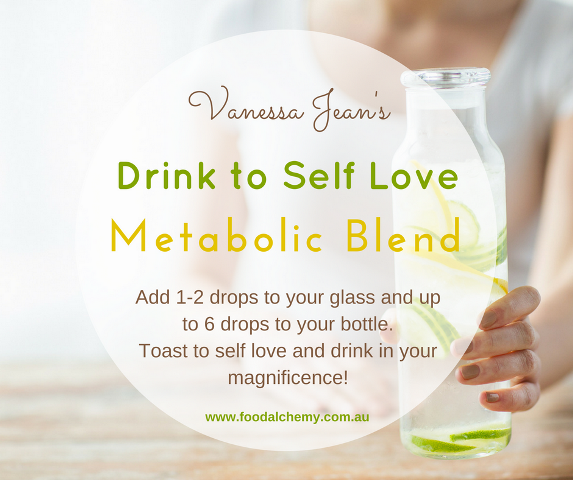 Drink to Self Love essential oil reference: Metabolic Blend