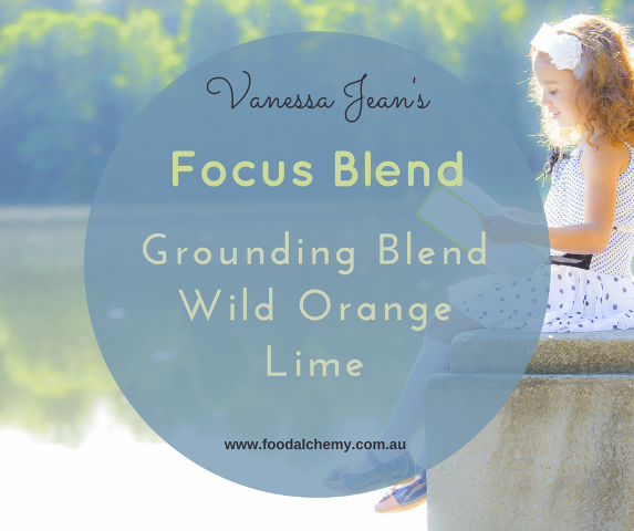 Focus Blend essential oil reference: Grounding Blend, Wild Orange, Lime