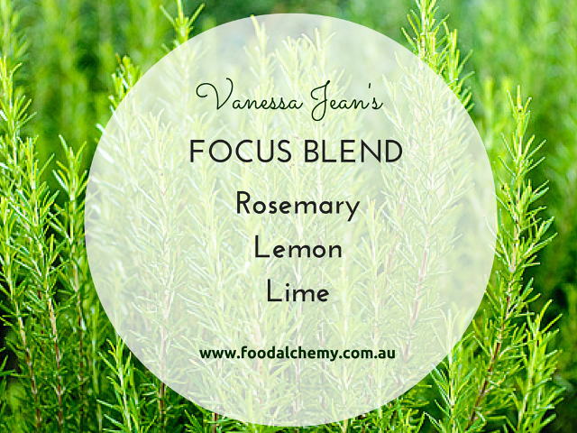 Focus Blend essential oil reference: Rosemary, Lemon, Lime