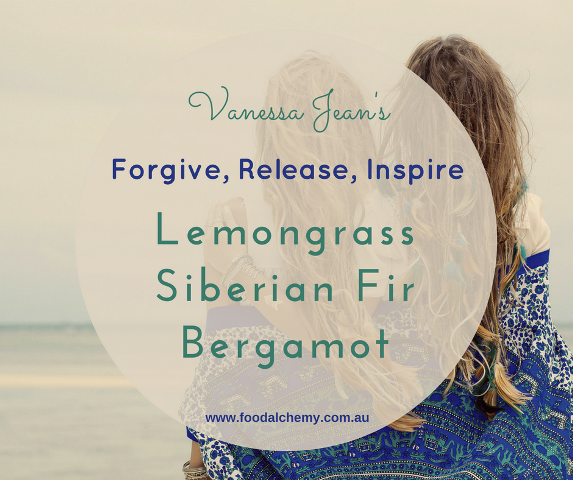 Forgive, Release, Inspire essential oil reference: Bergamot, Lemongrass, Siberian Fir