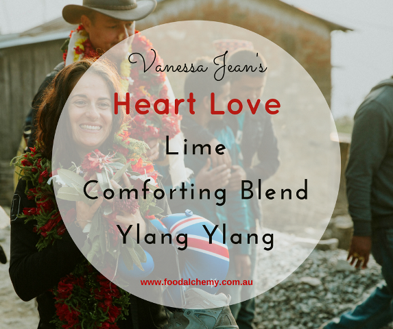 Heart Love essential oil reference: Lime, Comforting Blend, Ylang Ylang