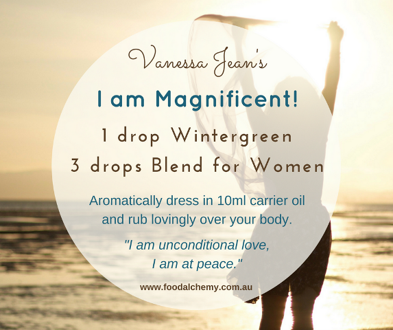 I am Magnificent essential oil reference: Wintergreen, Blend for Women