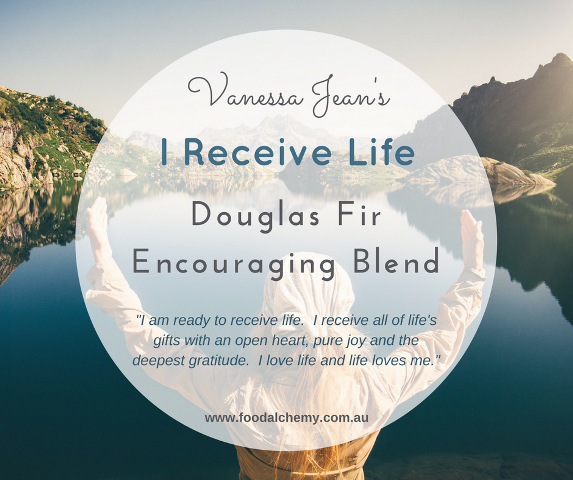 I Receive Life essential oil reference: Douglas Fir, Encouraging Blend