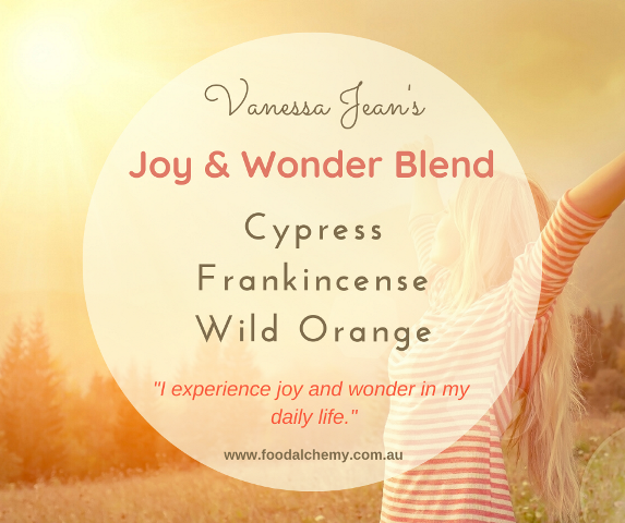 Joy & Wonder Blend essential oil reference: Cypress, Frankincense, Wild Orange