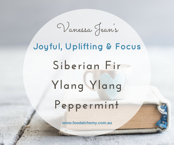 Joyful, Uplifting & Focus essential oil reference: Siberian Fir, Ylang Ylang, Peppermint