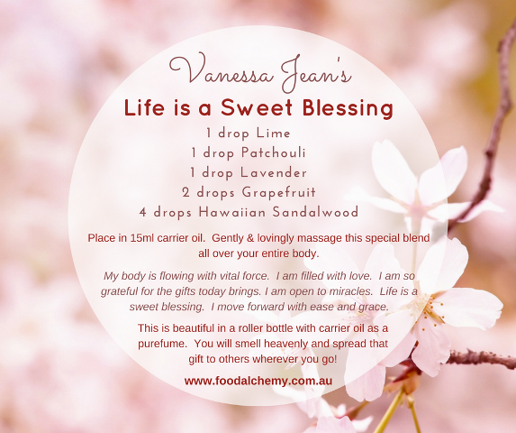 Life is a Sweet Blessing essential oil reference: Lime, Patchouli, Lavender, Grapefruit, Hawaiian Sandalwood
