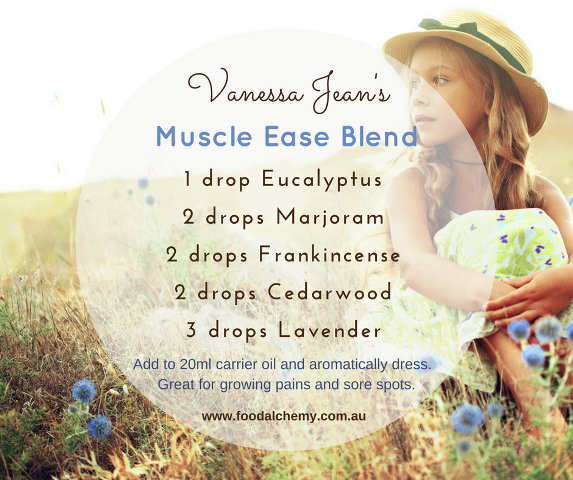 Vanessa Jean's Muscle Easy Blend with Eucalyptus, Marjoram, Frankincense essential oils