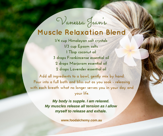 Vanessa Jean's Muscle Relaxation Blend with Frankincense, Marjoram, Lavender essential oils