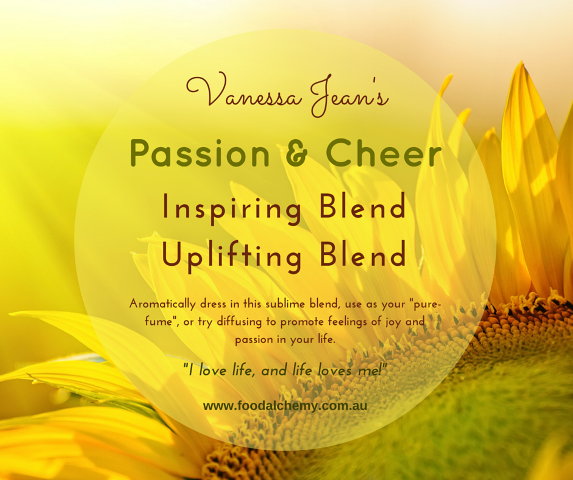 Passion & Cheer essential oil reference: Inspiring Blend, Uplifting Blend