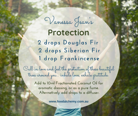 Protection essential oil reference: Douglas Fir, Siberian Fir, Frankincense
