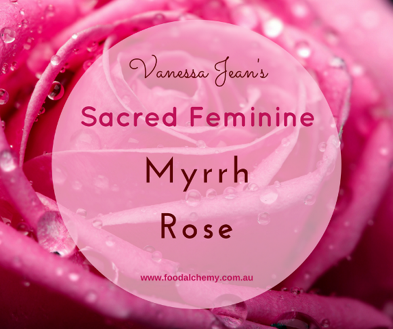 Sacred Feminine essential oil reference: Myrrh, Rose