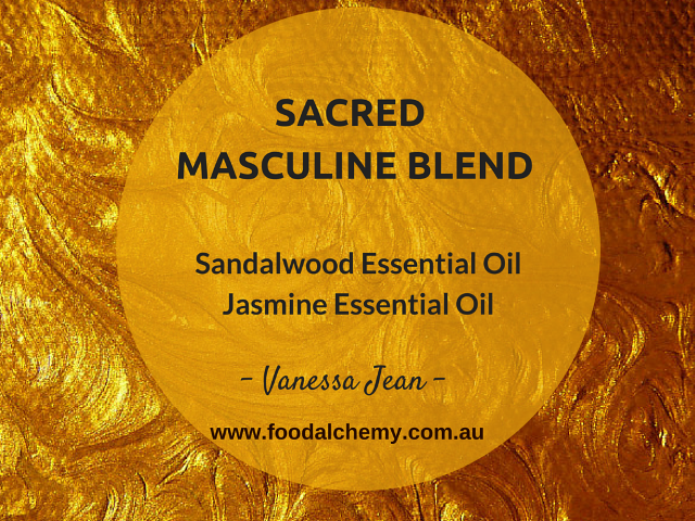 Sacred Masculine Blend essential oil reference: Sandalwood, Jasmine