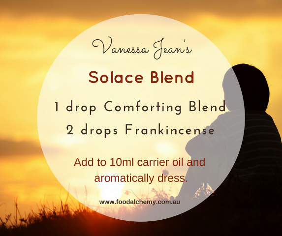 Solace Blend essential oil reference: Comforting Blend, Frankincense