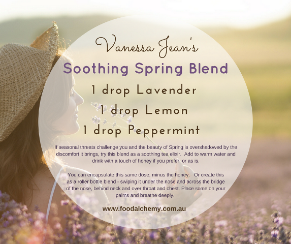 Vanessa Jean's Soothing Spring Blend with Lavender, Lemon, Peppermint essential oils