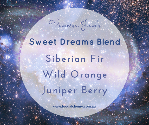 Sweet Dreams Blend essential oil reference: Siberian Fir, Wild Orange, Juniper Berry