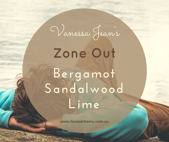 Zone Out essential oil reference: Bergamot, Sandalwood, Lime