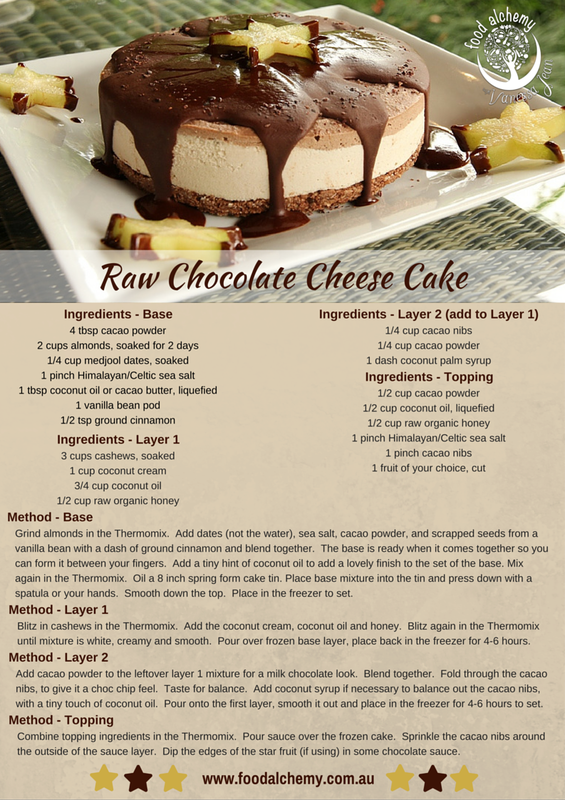 Raw Chocolate Cheese Cake