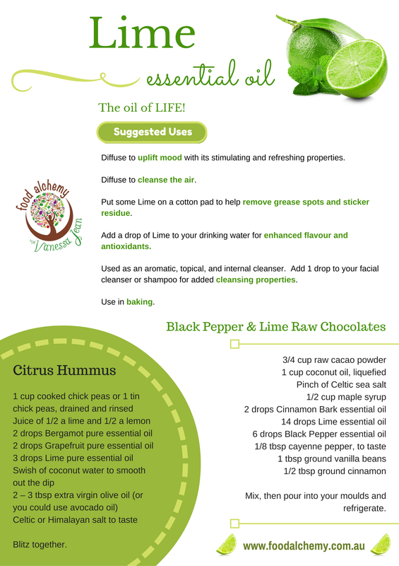 Lime essential oil fact sheet